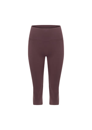Lorna Jane Amy Phone Pocket 3/4 Tech Leggings - Amethyst Shadow