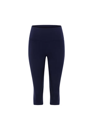 Lorna Jane Amy Phone Pocket 3/4 Tech Leggings - French Navy