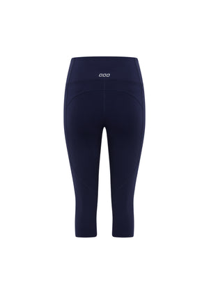 Lorna Jane Amy Phone Pocket 3/4 Tech Leggings - French Navy