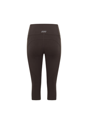 Lorna Jane Amy Phone Pocket 3/4 Tech Leggings - Volcano