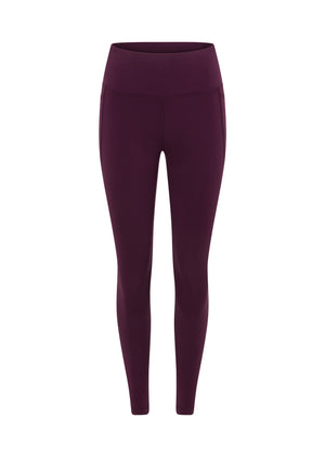 Lorna Jane Amy Phone Pocket Tech Ankle Biter Leggings - Dark Grape