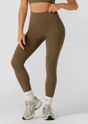 Lorna Jane Amy Phone Pocket Tech Ankle Biter Leggings - Hazel