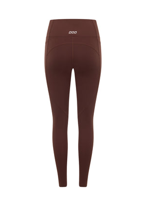 Lorna Jane Amy Phone Pocket Tech Ankle Biter Leggings - Truffle