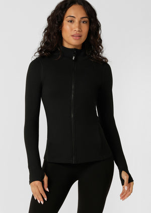Lorna Jane Amy Thermal Active Zip Through Jacket - Black