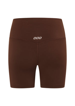 Lorna Jane Lotus No Chafe 16cm Bike Shorts - Espresso