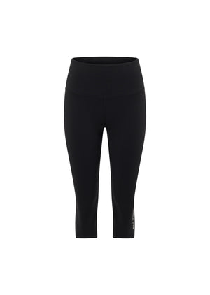 Lorna Jane Lotus No Chafe 3/4 Leggings - Black