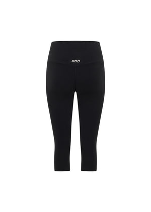 Lorna Jane Lotus No Chafe 3/4 Leggings - Black