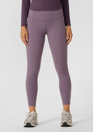 Lorna Jane Lotus No Chafe Ankle Biter Leggings - Purple Dusk