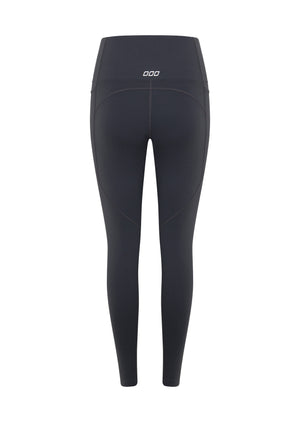 Lorna Jane Amy Thermal Phone Pocket Full Length Leggings - Dark Titanium