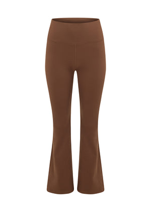 Lorna Jane Lotus Flared Leggings - Chocolate