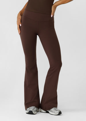 Lorna Jane Lotus Flared Leggings - Espresso