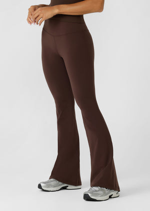 Lorna Jane Lotus Flared Leggings - Espresso