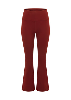 Lorna Jane Lotus Flared Leggings - Sepia