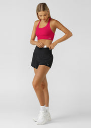 Lorna Jane Amy Stretch & Stride Pocket Run Shorts - Black