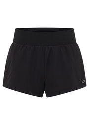 Lorna Jane Amy Stretch & Stride Pocket Run Shorts - Black