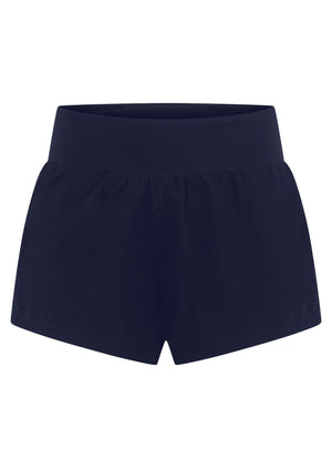 Lorna Jane Amy Stretch & Stride Pocket Run Shorts - French Navy