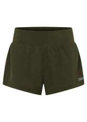Lorna Jane Amy Stretch & Stride Pocket Run Shorts - Luxury Green