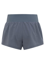 Lorna Jane Amy Stretch & Stride Pocket Run Shorts - Powder Grey
