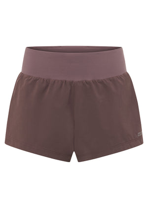 Lorna Jane Amy Stretch & Stride Pocket Run Shorts - Stone