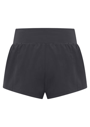 Lorna Jane Amy Stretch & Stride Pocket Run Shorts - Titanium