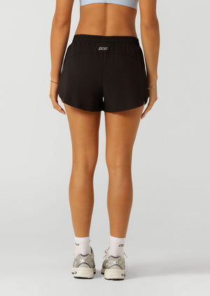 Lorna Jane Lightspeed Phone Pocket Run Shorts - Black