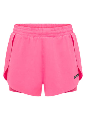 Lorna Jane Lightspeed Phone Pocket Run Shorts - Cameo Pink