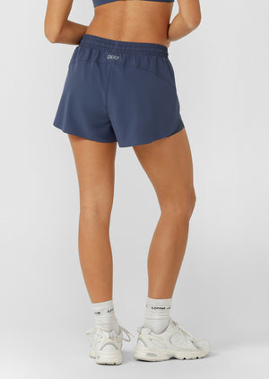 Lorna Jane Lightspeed Phone Pocket Run Shorts - Deep Dive Blue