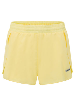 Lorna Jane Lightspeed Phone Pocket Run Shorts - Lemon Cream