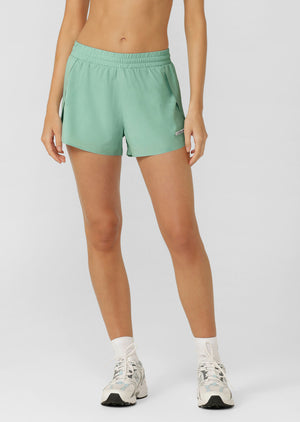 Lorna Jane Lightspeed Phone Pocket Run Shorts - Mist Mint