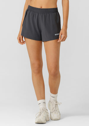 Lorna Jane Lightspeed Phone Pocket Run Shorts - Titanium
