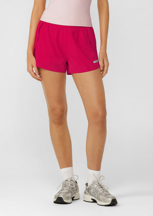 Lorna Jane Lightspeed Phone Pocket Run Shorts - Vivid Pink