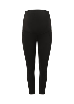 Lorna Jane LJ Maternity Phone Pocket Ankle Biter Leggings - Recycled Black