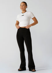 Lorna Jane Lotus Flared Leggings Tall - Black