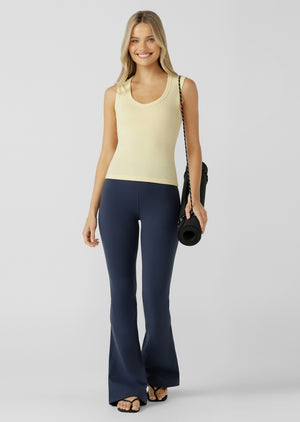 Lorna Jane Lotus Flared Leggings Tall - Platinum Navy