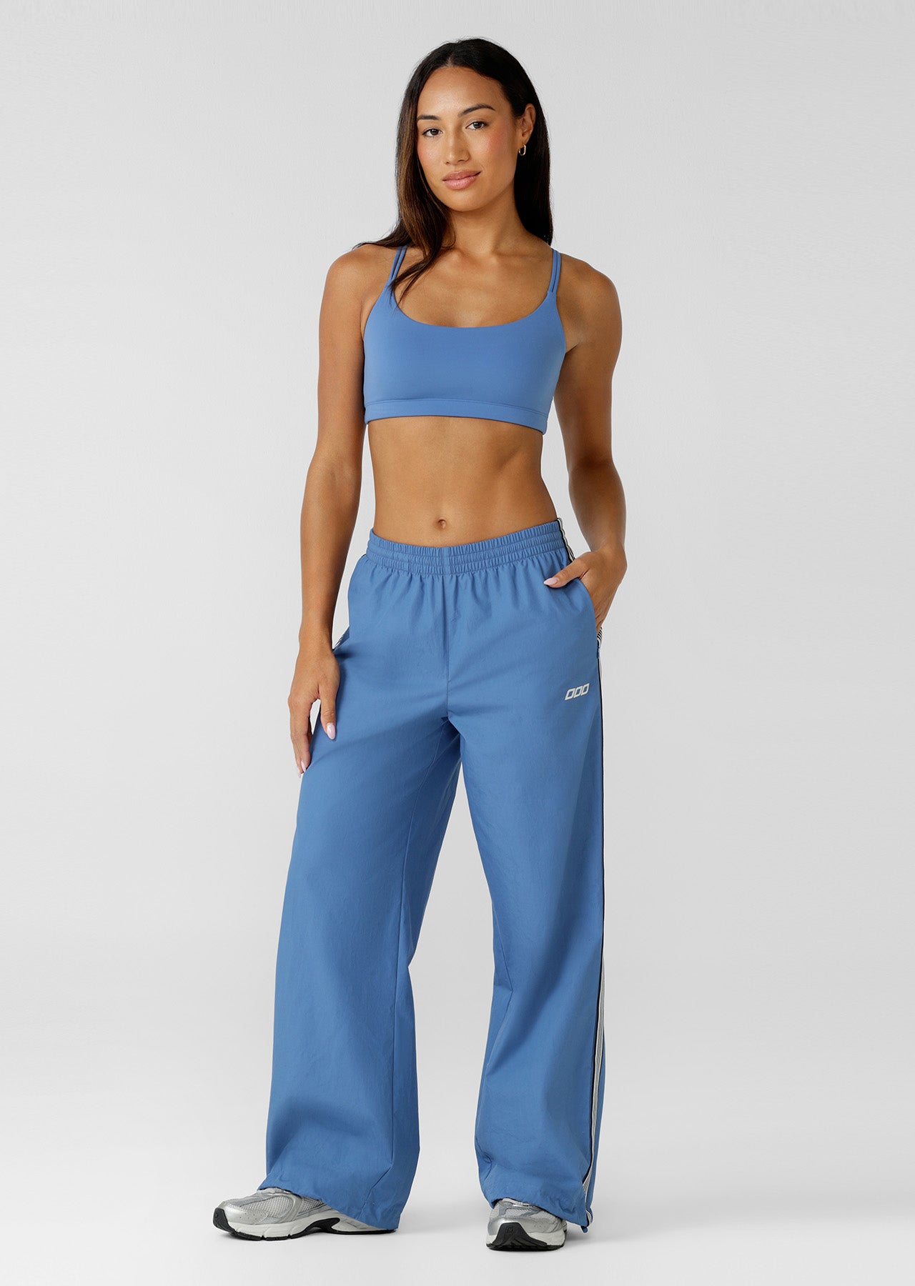 Lorna Jane Lotus Cropped Sports Bra - Cosmic Dust