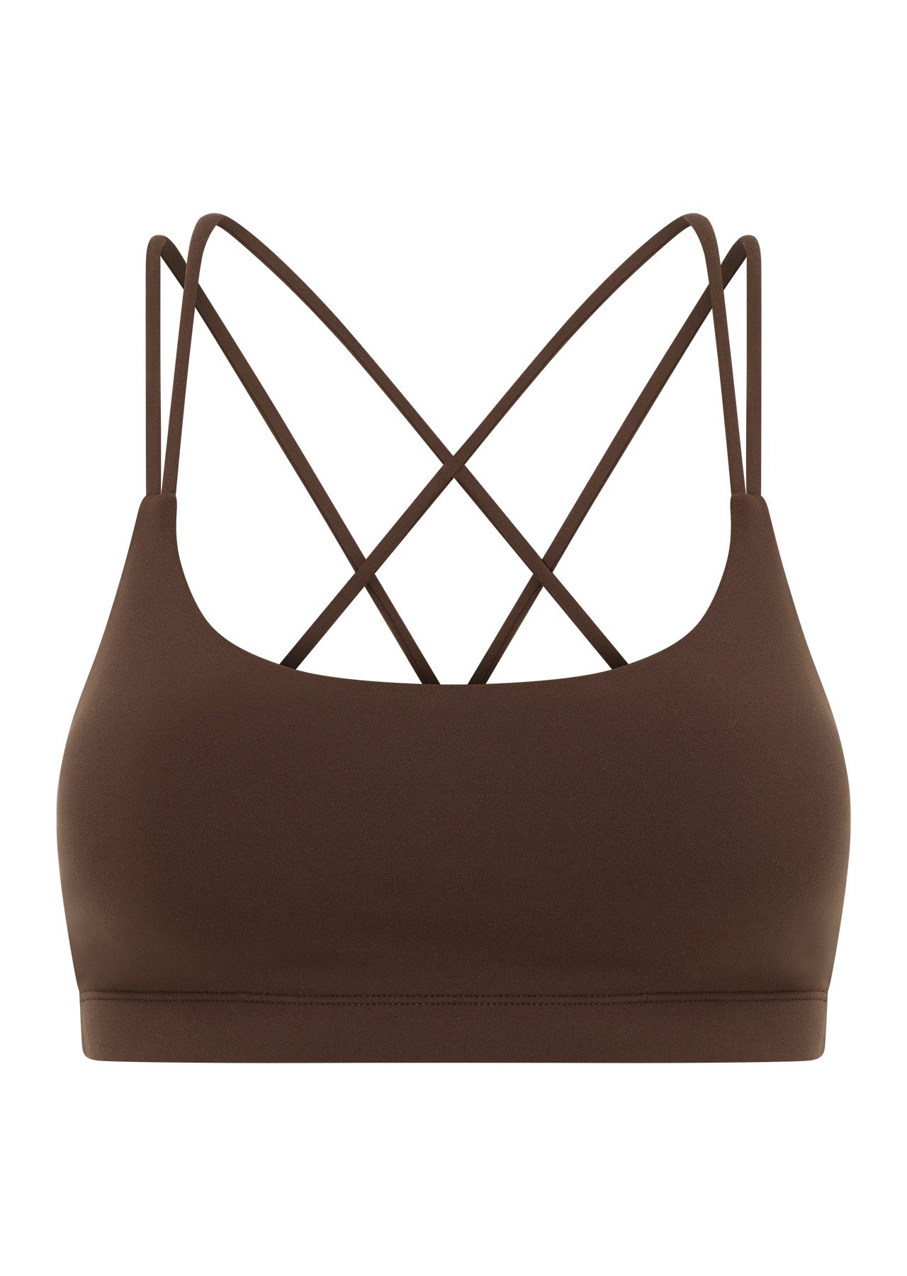 Lorna Jane Lotus Cropped Sports Bra - Espresso