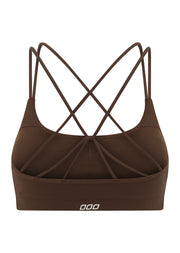 Lorna Jane Lotus Cropped Sports Bra - Espresso
