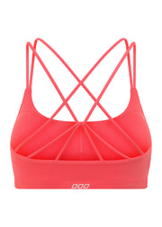 Lorna Jane Lotus Cropped Sports Bra - Guava Glow