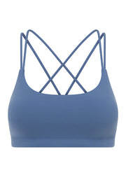 Lorna Jane Lotus Cropped Sports Bra - Moonlight Blue