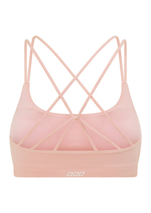 Lorna Jane Lotus Cropped Sports Bra - Pale Peony