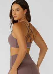 Lorna Jane Lotus Cropped Sports Bra - Stone
