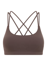 Lorna Jane Lotus Cropped Sports Bra - Stone