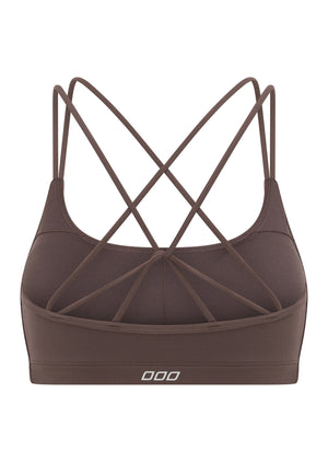 Lorna Jane Lotus Cropped Sports Bra - Stone