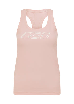Lorna Jane Amy Fitted Active Rib Tank - Pale Peony
