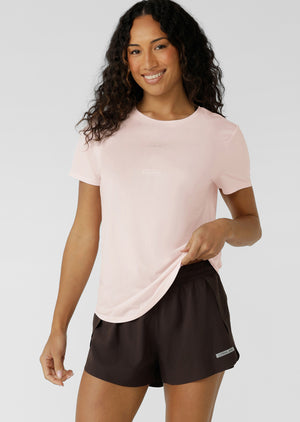 Lorna Jane Amy Dynamic Active T-Shirt - Arctic Pink