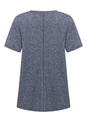 Lorna Jane Amy Dynamic Active T-Shirt - French Navy Marl