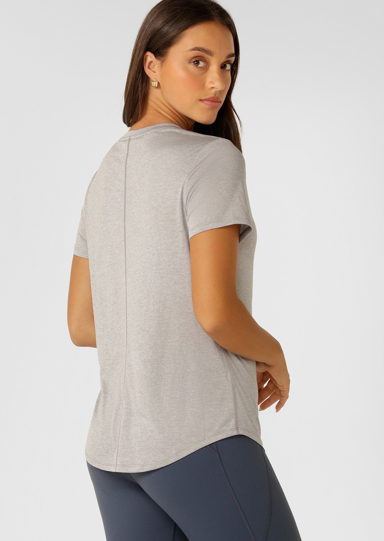Lorna Jane Amy Dynamic Active T-Shirt - Grey Marl