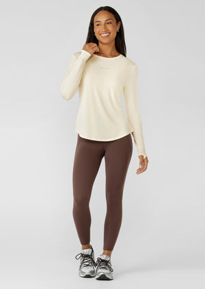 Lorna Jane Amy Dynamic Active Long Sleeve Top - Cream