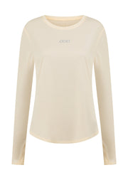 Lorna Jane Amy Dynamic Active Long Sleeve Top - Cream