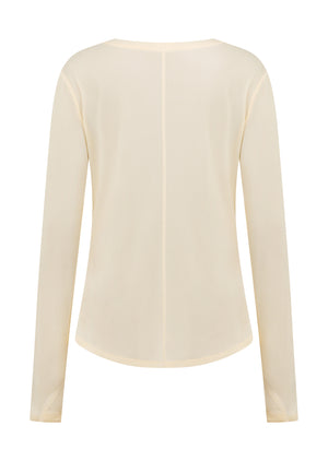 Lorna Jane Amy Dynamic Active Long Sleeve Top - Cream